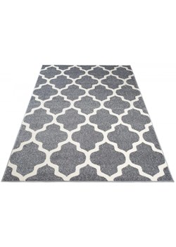 Szary prostokątny dywan we wzory - Mistic 3X ze sklepu Edinos.pl w kategorii Dywany - zdjęcie 172661341