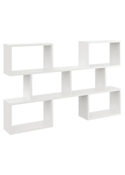 Biała minimalistyczna półka na książki - Lana ze sklepu Edinos.pl w kategorii Półki - zdjęcie 172661460