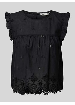 Top bluzkowy z ażurowym wzorem model ‘SILLA’ ze sklepu Peek&Cloppenburg  w kategorii Bluzki damskie - zdjęcie 172662291