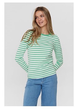 NÜMPH Koszulka &quot;Nudizzy&quot; w kolorze zielono-białym ze sklepu Limango Polska w kategorii Bluzki damskie - zdjęcie 172663231