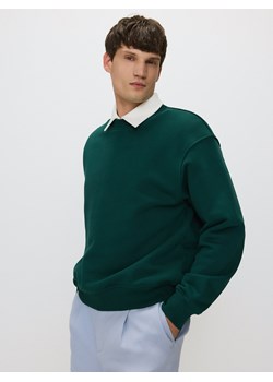 Reserved - Bluza comfort fit z emblematem - ciemnozielony ze sklepu Reserved w kategorii Bluzy męskie - zdjęcie 172664114