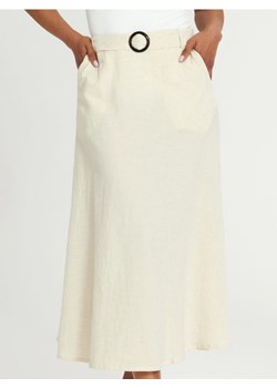 Sinsay - Spódnica midi - kremowy ze sklepu Sinsay w kategorii Spódnice - zdjęcie 172664594
