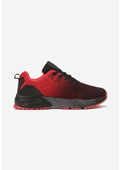 Czerwone Sneakersy Buty Sportowe Sznurowane z Efektem Ombre Riselle ze sklepu born2be.pl w kategorii Buty sportowe męskie - zdjęcie 172664713