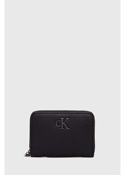 Calvin Klein Jeans portfel damski kolor czarny K60K612262 ze sklepu ANSWEAR.com w kategorii Portfele damskie - zdjęcie 172666043