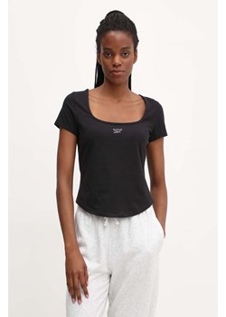 Reebok Classic t-shirt Wardrobe Essentials damski kolor czarny 100075530 ze sklepu ANSWEAR.com w kategorii Bluzki damskie - zdjęcie 172666353