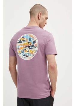 Rip Curl t-shirt bawełniany męski kolor fioletowy z nadrukiem ze sklepu ANSWEAR.com w kategorii T-shirty męskie - zdjęcie 172666462