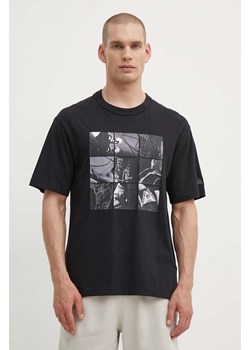 Reebok Classic t-shirt bawełniany Basketball męski kolor czarny z nadrukiem 100075508 ze sklepu ANSWEAR.com w kategorii T-shirty męskie - zdjęcie 172666472