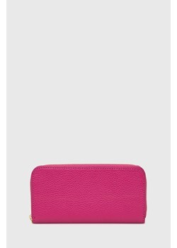 Answear Lab portfel skórzany damski kolor różowy ze sklepu ANSWEAR.com w kategorii Portfele damskie - zdjęcie 172666751