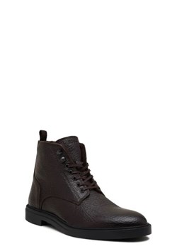BOSS BLACK Skórzane buty Calev_Halb ze sklepu Gomez Fashion Store w kategorii Buty zimowe męskie - zdjęcie 172668823