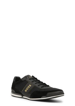 BOSS BLACK Sneakersy Saturn_Lowp_pulg | z dodatkiem skóry ze sklepu Gomez Fashion Store w kategorii Buty sportowe męskie - zdjęcie 172674971
