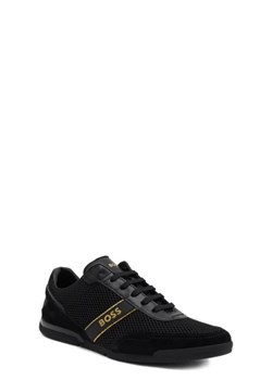 BOSS BLACK Sneakersy Saturn_Lowp_merb | z dodatkiem skóry ze sklepu Gomez Fashion Store w kategorii Buty sportowe męskie - zdjęcie 172677904