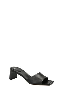 BOSS BLACK Skórzane klapki Alek ze sklepu Gomez Fashion Store w kategorii Klapki damskie - zdjęcie 172678502