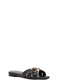 TWINSET Skórzane klapki ze sklepu Gomez Fashion Store w kategorii Klapki damskie - zdjęcie 172687934