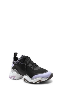 Karl Lagerfeld Sneakersy GEMINI Knit Sock Lo | z dodatkiem skóry ze sklepu Gomez Fashion Store w kategorii Buty sportowe damskie - zdjęcie 172693280
