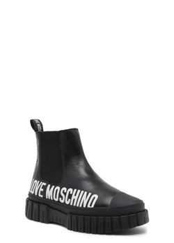 Love Moschino Skórzane sztyblety ze sklepu Gomez Fashion Store w kategorii Botki - zdjęcie 172694124