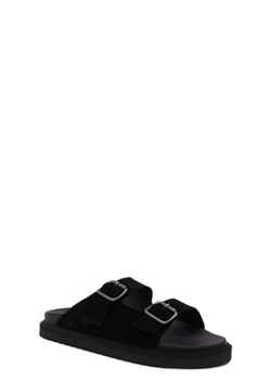 BOSS BLACK Skórzane klapki Cliff Sand ze sklepu Gomez Fashion Store w kategorii Klapki męskie - zdjęcie 172695903