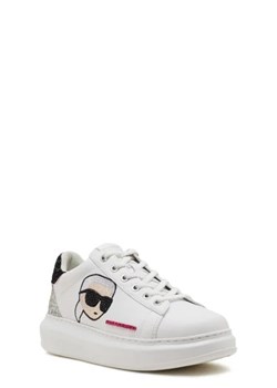 Karl Lagerfeld Skórzane sneakersy KAPRI KC GLIMMER LO LACE ze sklepu Gomez Fashion Store w kategorii Buty sportowe damskie - zdjęcie 172702573