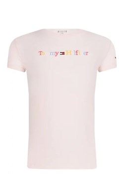 Tommy Hilfiger T-shirt | Regular Fit ze sklepu Gomez Fashion Store w kategorii Bluzki dziewczęce - zdjęcie 172720091
