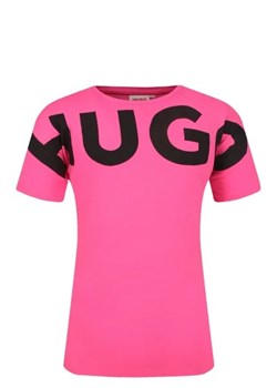 HUGO KIDS T-shirt | Regular Fit ze sklepu Gomez Fashion Store w kategorii Bluzki dziewczęce - zdjęcie 172728584