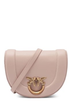 Pinko Skórzana torebka na ramię ROUND CLICK MINI VITELLO MORBI ze sklepu Gomez Fashion Store w kategorii Listonoszki - zdjęcie 172747520