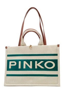 Pinko Torebka na ramię SHOPPER CANVAS RICICLATO + STA ze sklepu Gomez Fashion Store w kategorii Torby Shopper bag - zdjęcie 172750663