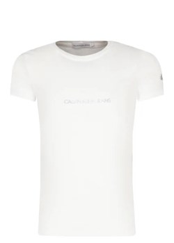 CALVIN KLEIN JEANS T-shirt | Slim Fit ze sklepu Gomez Fashion Store w kategorii Bluzki dziewczęce - zdjęcie 172750792