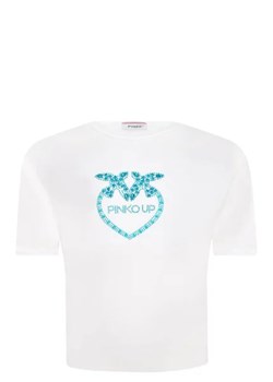 Pinko UP T-shirt | Cropped Fit ze sklepu Gomez Fashion Store w kategorii Bluzki dziewczęce - zdjęcie 172751431