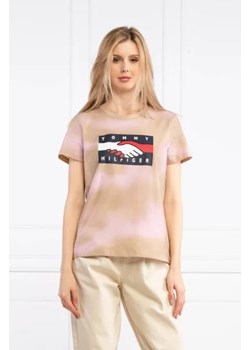Tommy Hilfiger T-shirt | Regular Fit ze sklepu Gomez Fashion Store w kategorii Bluzki damskie - zdjęcie 172775112