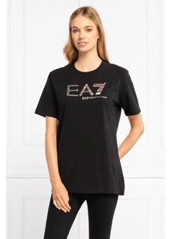 EA7 T-shirt | Regular Fit ze sklepu Gomez Fashion Store w kategorii Bluzki damskie - zdjęcie 172775410