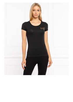 EA7 T-shirt | Slim Fit ze sklepu Gomez Fashion Store w kategorii Bluzki damskie - zdjęcie 172776421