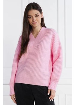 HUGO Wełniany sweter Sesamia | Oversize fit ze sklepu Gomez Fashion Store w kategorii Swetry damskie - zdjęcie 172778931