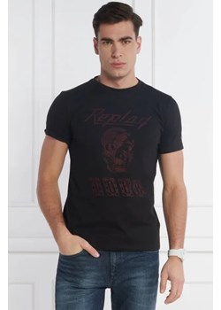 Replay T-shirt | Regular Fit ze sklepu Gomez Fashion Store w kategorii T-shirty męskie - zdjęcie 172779032