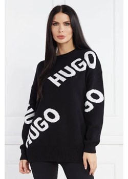 HUGO Sweter Slaria | Loose fit ze sklepu Gomez Fashion Store w kategorii Swetry damskie - zdjęcie 172781703