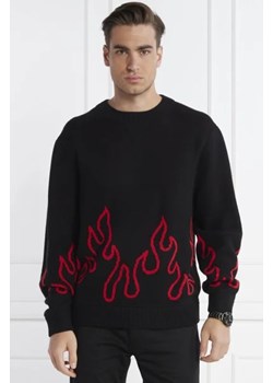 HUGO Sweter Sfire | Regular Fit | z dodatkiem wełny ze sklepu Gomez Fashion Store w kategorii Swetry męskie - zdjęcie 172783780