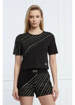 EA7 T-shirt | Cropped Fit ze sklepu Gomez Fashion Store w kategorii Bluzki damskie - zdjęcie 172785244
