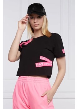 EA7 T-shirt | Cropped Fit ze sklepu Gomez Fashion Store w kategorii Bluzki damskie - zdjęcie 172786593