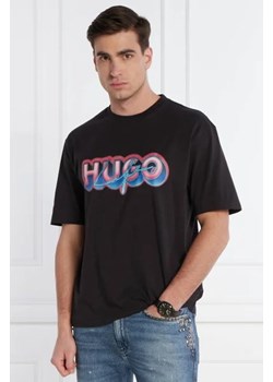 Hugo Blue T-shirt Nillumi | Regular Fit ze sklepu Gomez Fashion Store w kategorii T-shirty męskie - zdjęcie 172787714