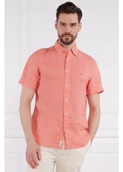 Tommy Hilfiger Lniana koszula PIGMENT DYED LINEN RF SHIRT S/S | Regular Fit ze sklepu Gomez Fashion Store w kategorii Koszule męskie - zdjęcie 172788724