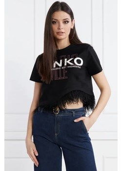 Pinko T-shirt | Cropped Fit ze sklepu Gomez Fashion Store w kategorii Bluzki damskie - zdjęcie 172789134