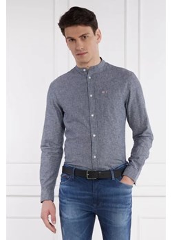 Tommy Jeans Koszula MAO LINEN BLEND | Regular Fit | z dodatkiem lnu ze sklepu Gomez Fashion Store w kategorii Koszule męskie - zdjęcie 172789774