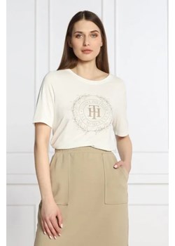 Tommy Hilfiger T-shirt | Regular Fit ze sklepu Gomez Fashion Store w kategorii Bluzki damskie - zdjęcie 172789943