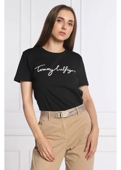 Tommy Hilfiger T-shirt | Regular Fit ze sklepu Gomez Fashion Store w kategorii Bluzki damskie - zdjęcie 172790623