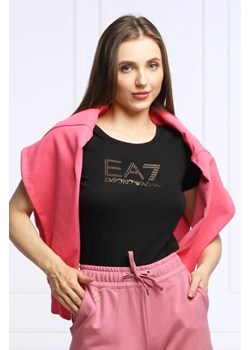 EA7 T-shirt | Regular Fit ze sklepu Gomez Fashion Store w kategorii Bluzki damskie - zdjęcie 172791504
