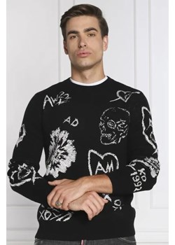 Alexander McQueen Wełniany sweter | Regular Fit ze sklepu Gomez Fashion Store w kategorii Swetry męskie - zdjęcie 172792020