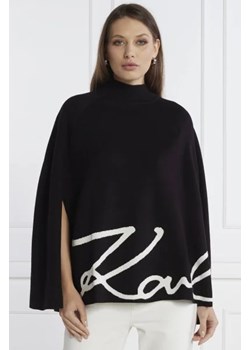 Karl Lagerfeld Ponczo karl signature cape | Loose fit ze sklepu Gomez Fashion Store w kategorii Poncza - zdjęcie 172793011