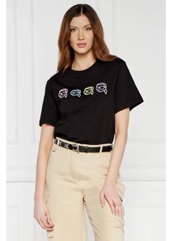 Karl Lagerfeld T-shirt ikonik outline | Relaxed fit ze sklepu Gomez Fashion Store w kategorii Bluzki damskie - zdjęcie 172794692