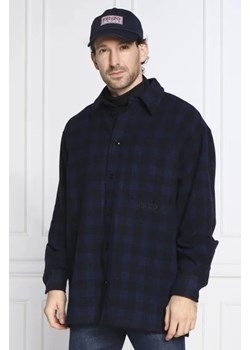 Kenzo Wełniana koszula | Oversize fit ze sklepu Gomez Fashion Store w kategorii Koszule męskie - zdjęcie 172798774