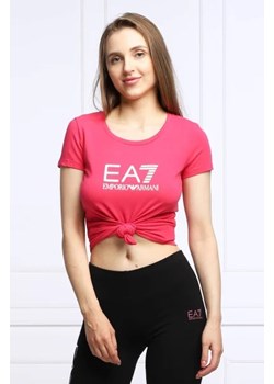 EA7 T-shirt | Slim Fit ze sklepu Gomez Fashion Store w kategorii Bluzki damskie - zdjęcie 172799780