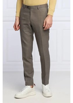 Oscar Jacobson Wełniane spodnie Denz | Slim Fit ze sklepu Gomez Fashion Store w kategorii Spodnie męskie - zdjęcie 172802994