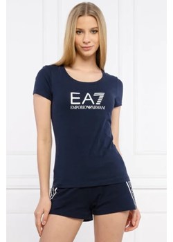 EA7 T-shirt | Slim Fit ze sklepu Gomez Fashion Store w kategorii Bluzki damskie - zdjęcie 172803254